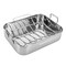 Roasting Pan with Rack 16.5 Inch Stainless Steel Rectangular Turkey Roaster Pan